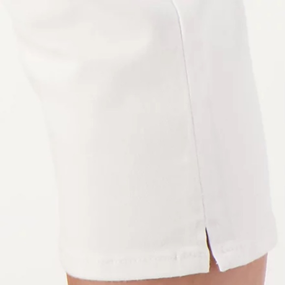 NYDJ Curves 360 Slim Straight Capri Jeans- Optic White Size Various - Picture 5 of 7